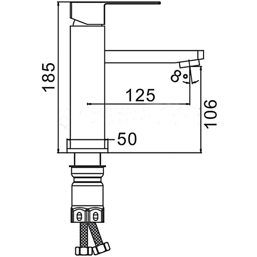 Змішувач для умивальника Frap F10802-6
