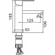 Змішувач для умивальника Frap F10802-6