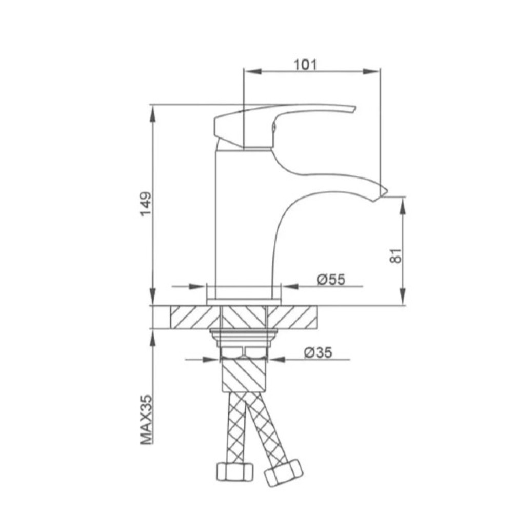 Змішувач для умивальника Frap F1069