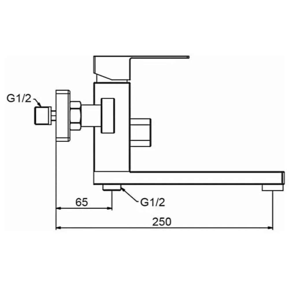 Змішувач для ванни Frap F32802-6