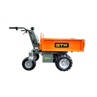 Тележка думпер строительная самоходная GTM E50M/32A 500 кг на колесах