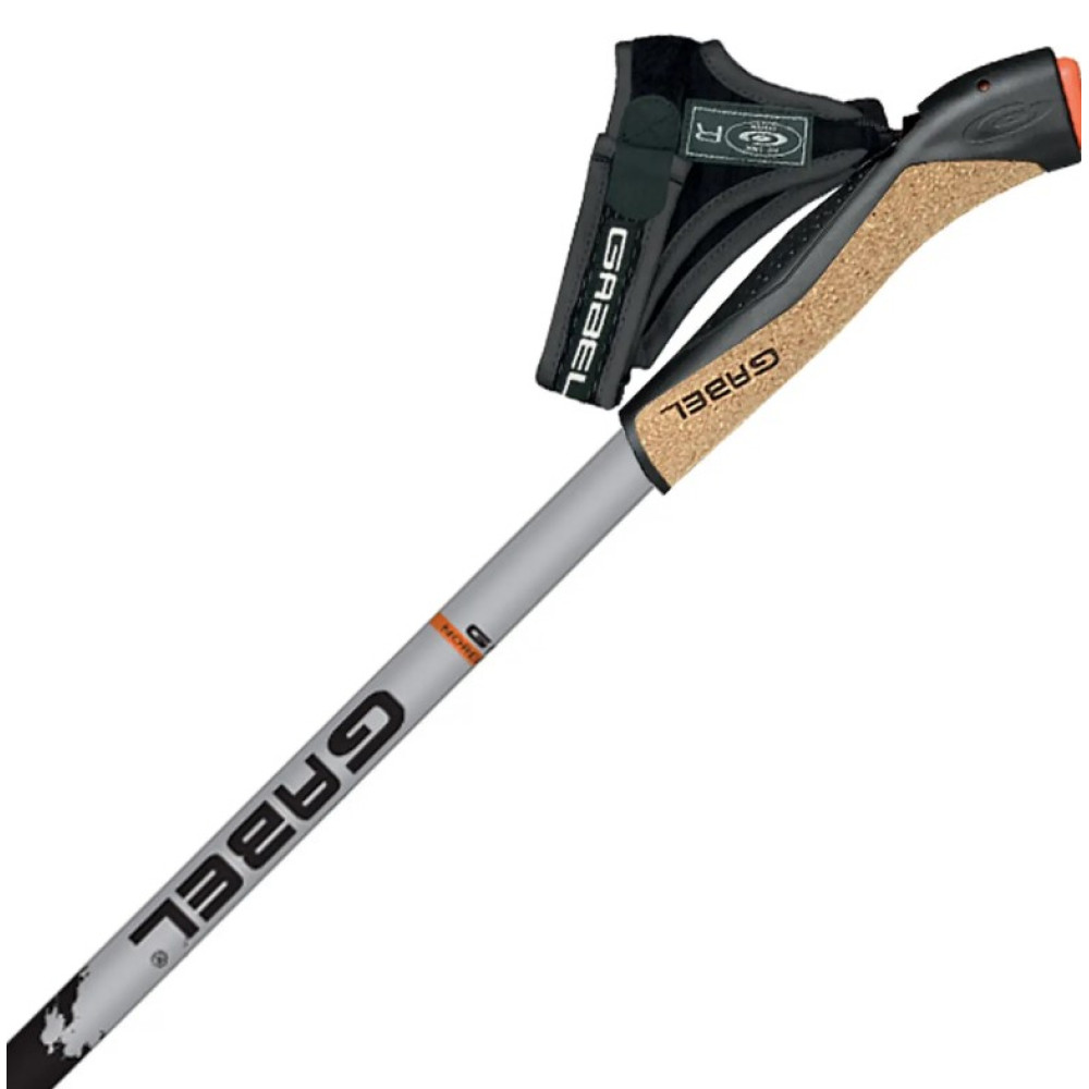Палки для скандинавской ходьбы Gabel X-1.35 Active Knife Black/Orange 115 (7008361151150) (DAS301835)