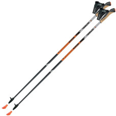 Палки для скандинавской ходьбы Gabel X-1.35 Active Knife Black/Orange 115 (7008361151150) (DAS301835)