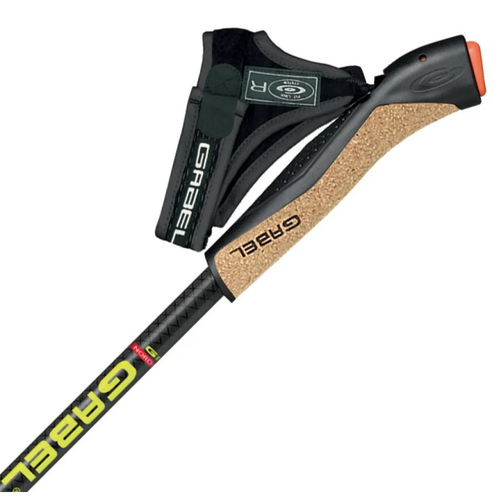 Палиці для скандинавської ходьби Gabel FX-75 Snake Carbon 120 Dual Spike (7008351011200) (DAS302082)