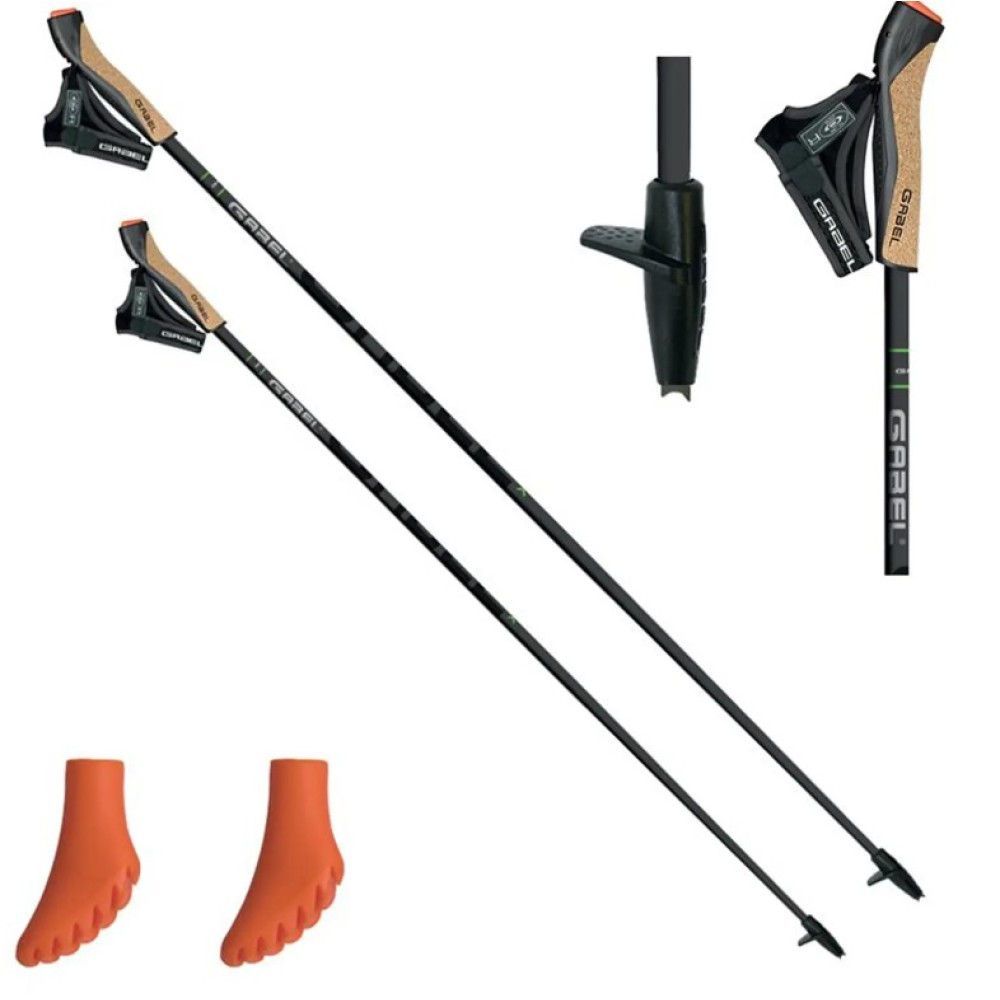 Палки для скандинавской ходьбы Gabel X-5 Black 110 (7009351131100) (DAS302772)