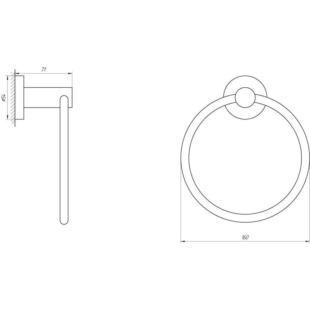 Полотенцедержатель Globus Lux SS 8407