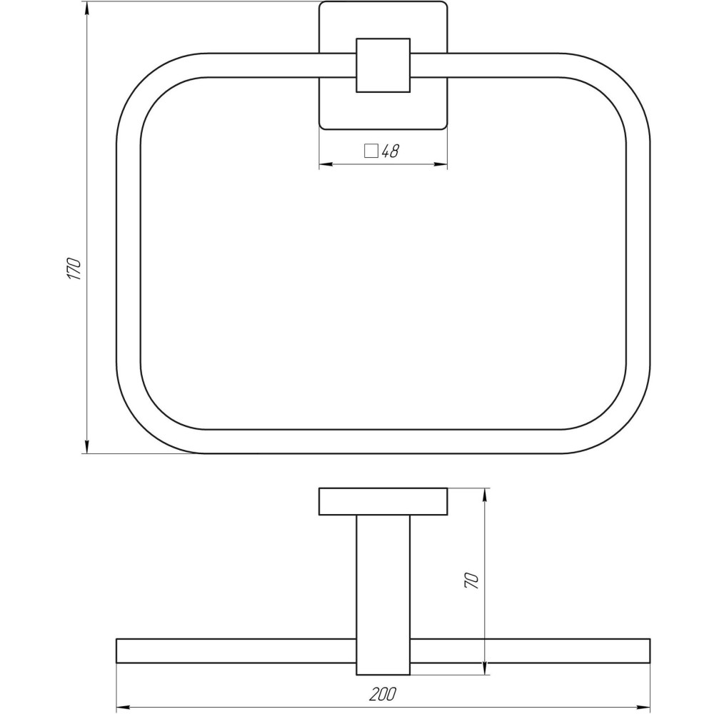 Полотенцедержатель Globus Lux SQ 9407