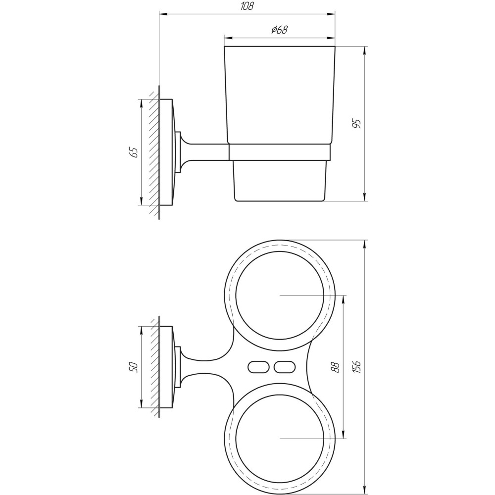 Стакан Perfect Sanitary Appliances RM 1801
