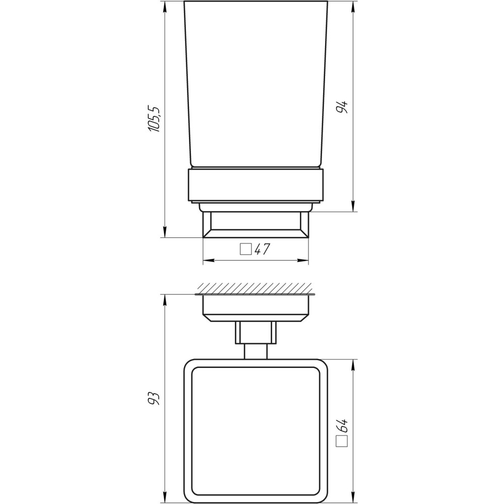 Стакан TOPAZ TКВ 9921A