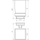 Стакан TOPAZ TКВ 9921A-BL