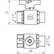 Кран кульовий прямий SELBA 1/2″ ЗВ КБ SL1508