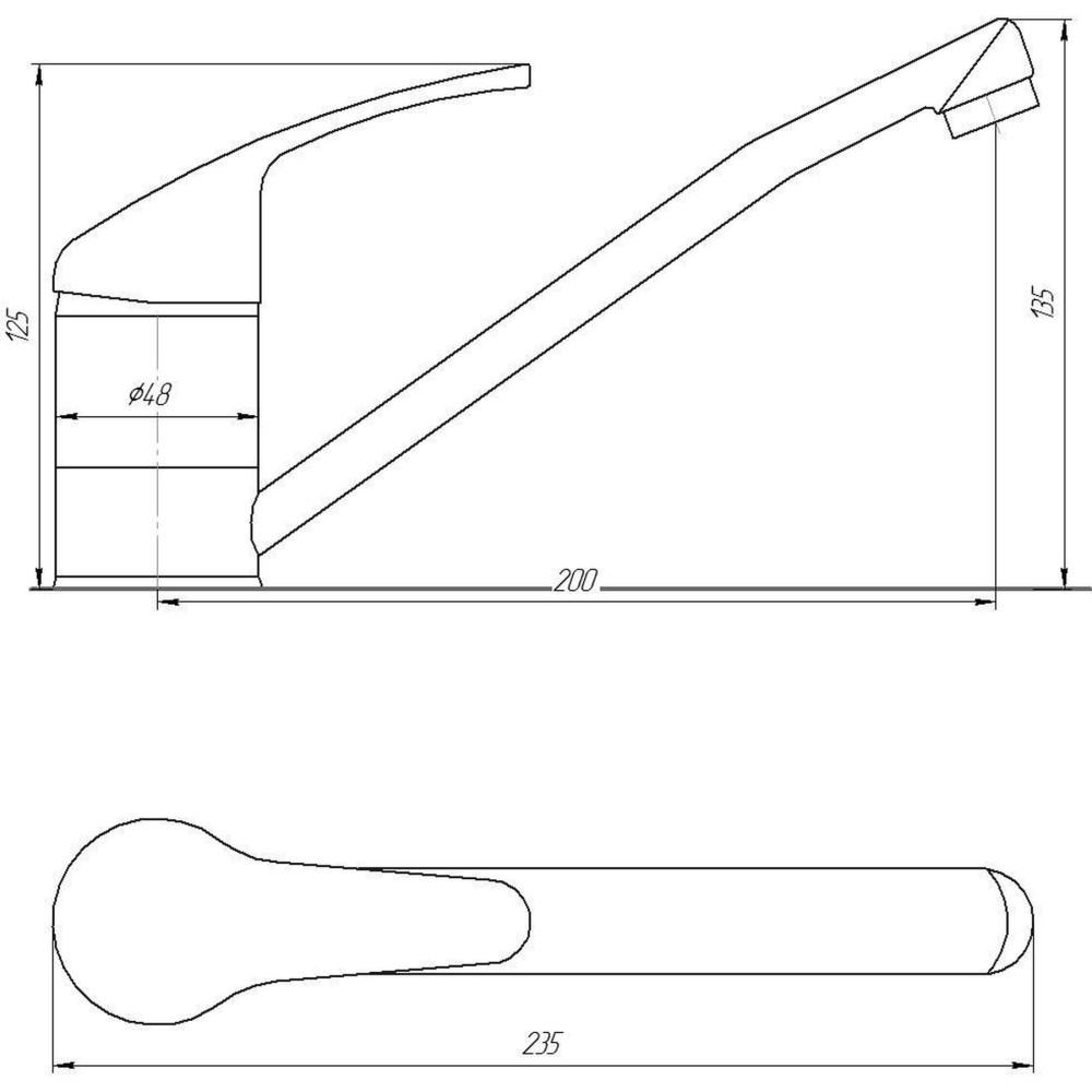 Смеситель для кухни Globus Lux Solly GLSO-0103