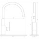 Смеситель для кухни Globus Lux Milano GLM-203LR-2-ARENA