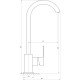 Змішувач для кухні Globus Lux Milano GLM-203SQ-BB