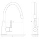 Змішувач для кухні Globus Lux LAZER GLLR-0203SB-10-BB
