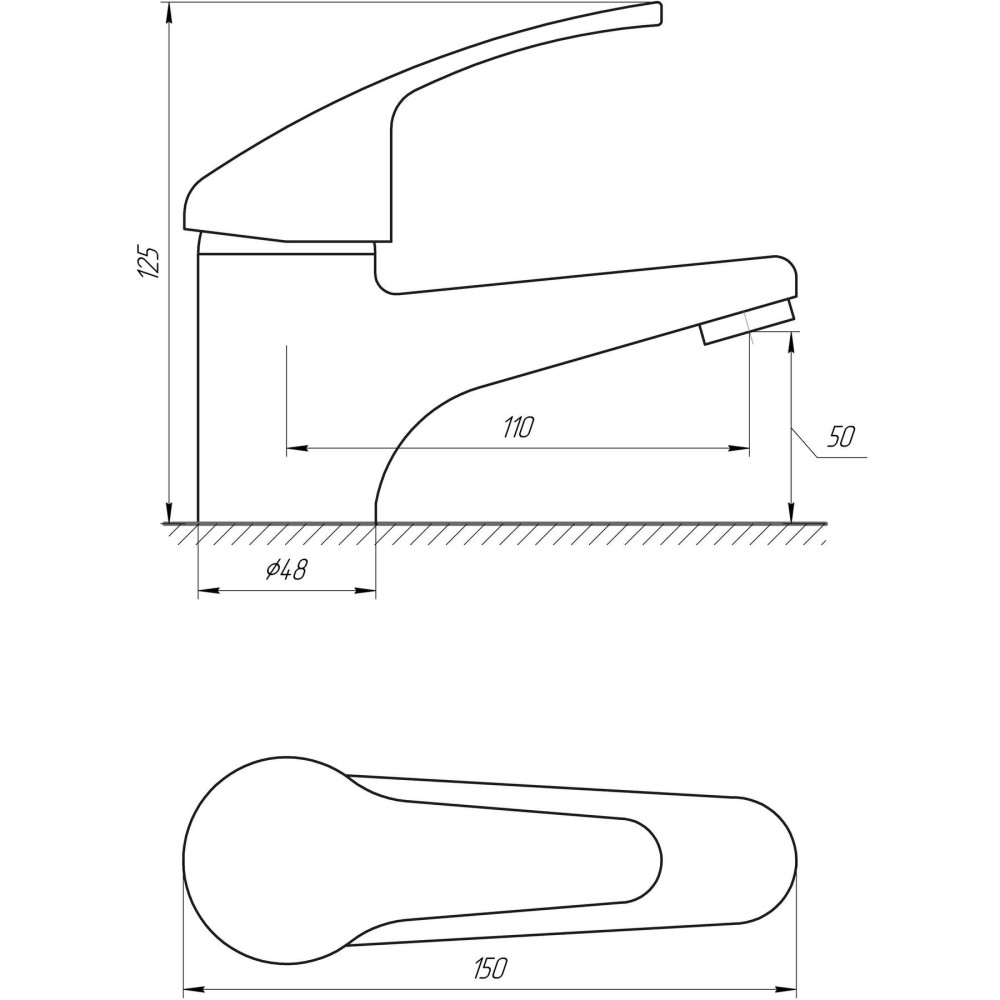 Змішувач для раковини Globus Lux Solly GLSO-0101