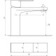 Змішувач для раковини Globus Lux SHS-101M