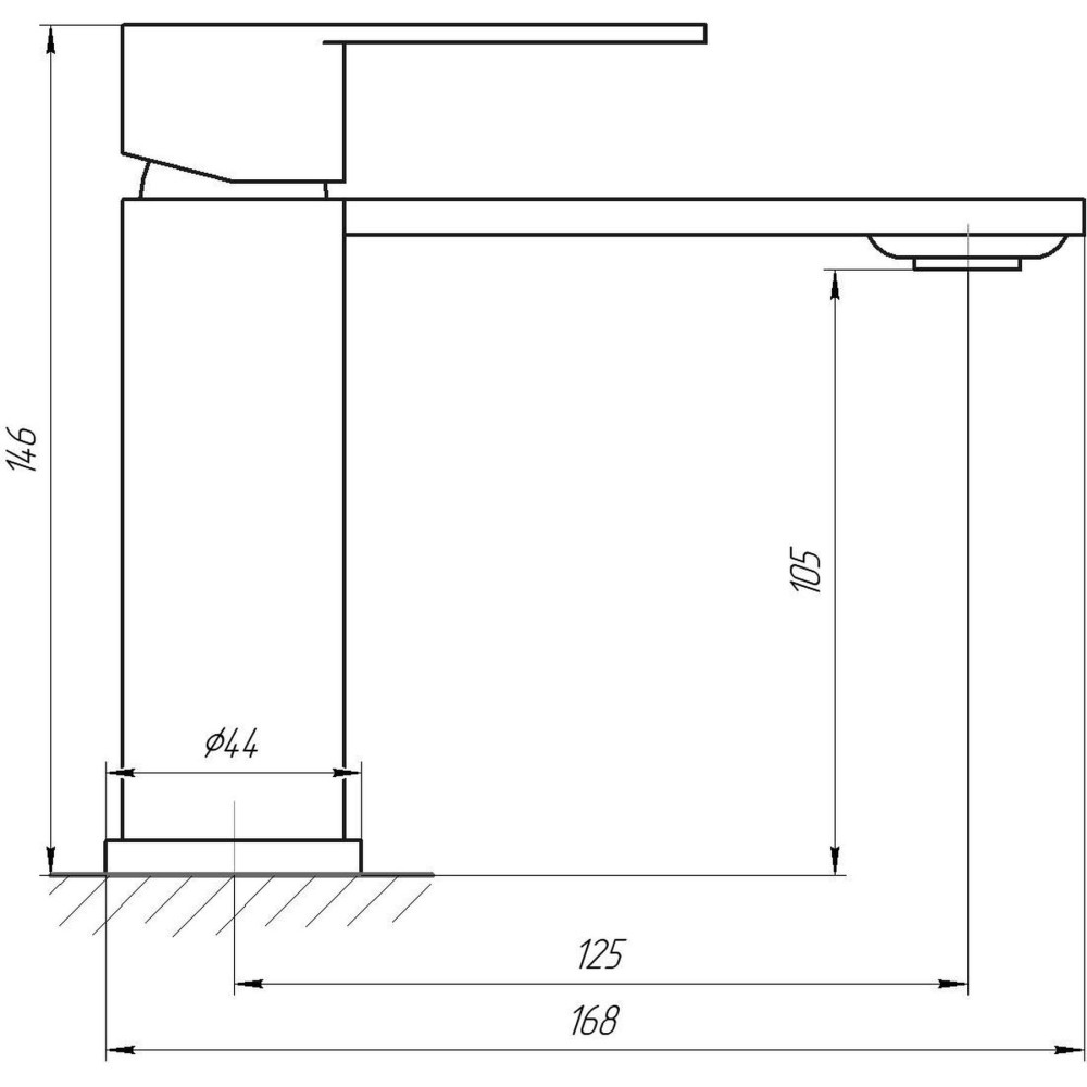 Змішувач для раковини Globus Lux RING SR-101