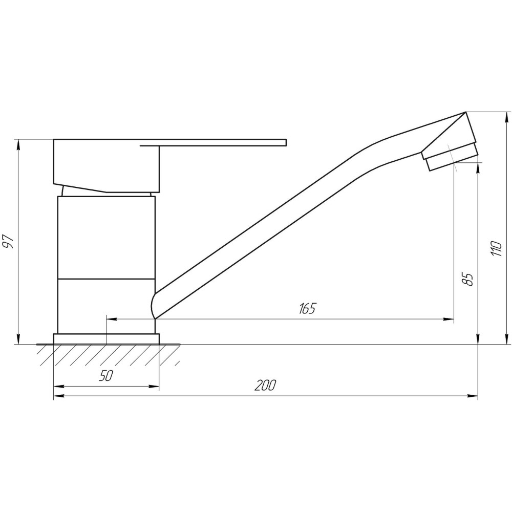 Змішувач для раковини Globus Lux MAIN SM-203M