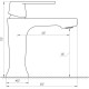 Змішувач для раковини Globus Lux Laguna GLA-0401-7-WHITE