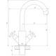 Змішувач для раковини Globus Lux DUKAT SD4-101RS