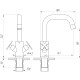 Змішувач для раковини Globus Lux DUKAT-8 SD8-101S