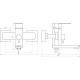 Смеситель для ванны Globus Lux Sorento SQ-102NHR
