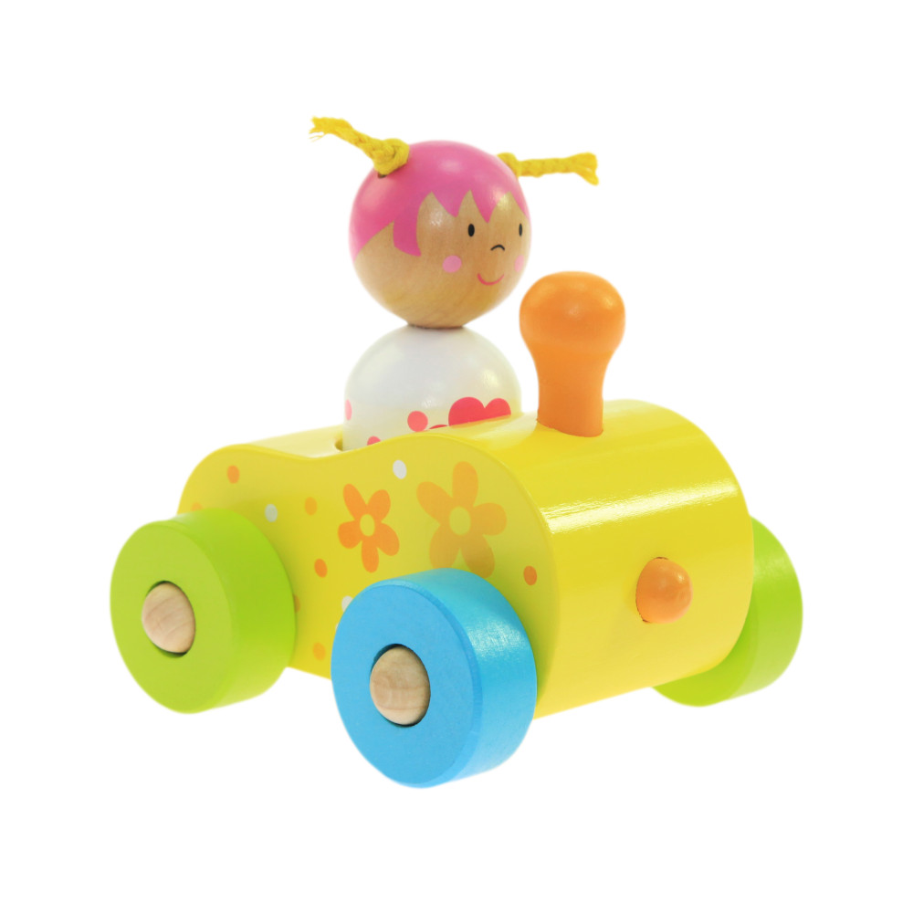 Игрушка-каталка Goki Деревянный паровозик Пунта Susibelle 55949