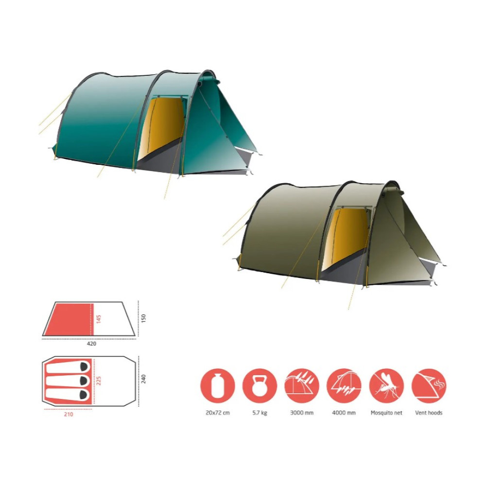Намет Grand Canyon Robson 3 Capulet Olive (330027) (DAS302044)