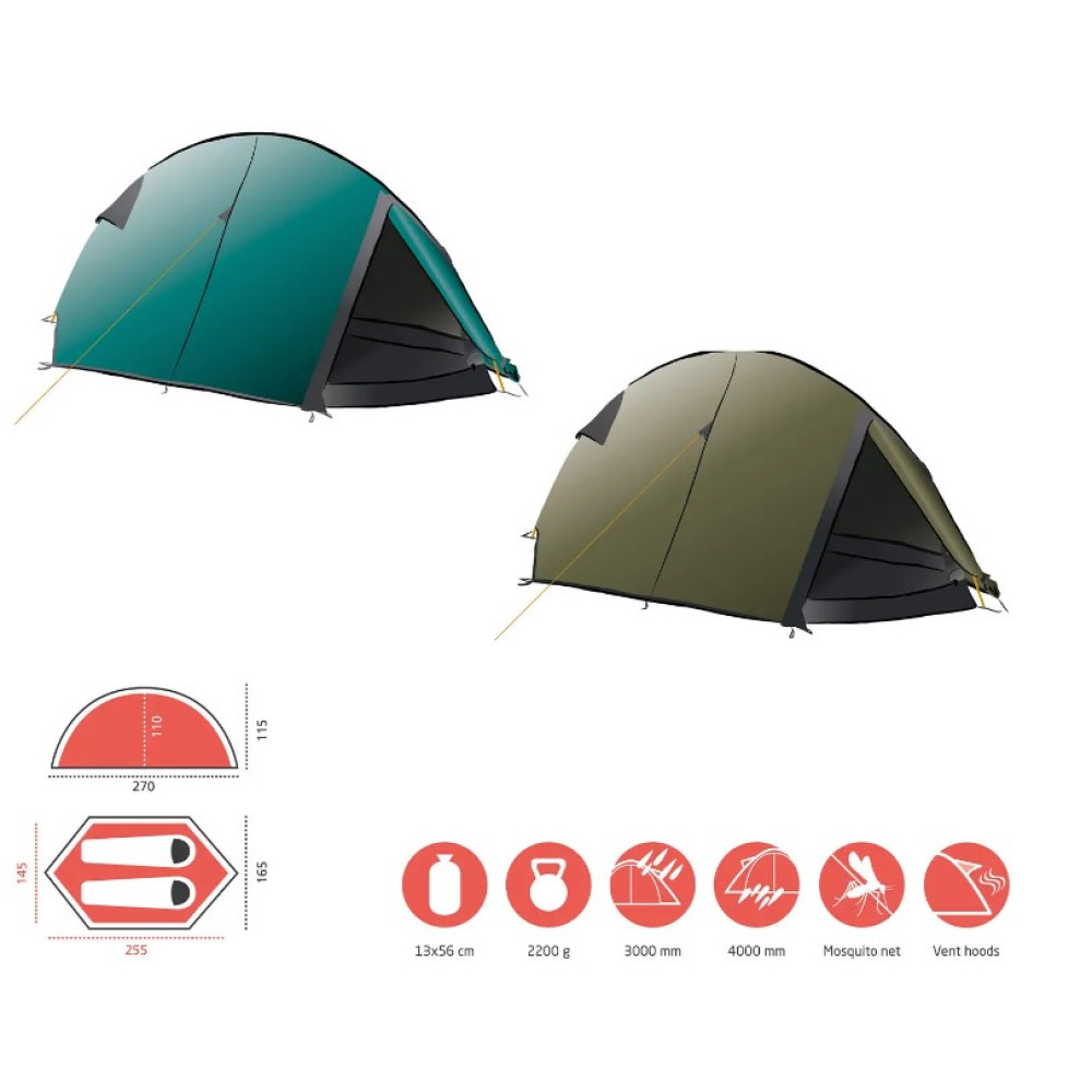 Намет Grand Canyon Cardova 1 Alu Capulet Olive (30921256) (DAS302739)