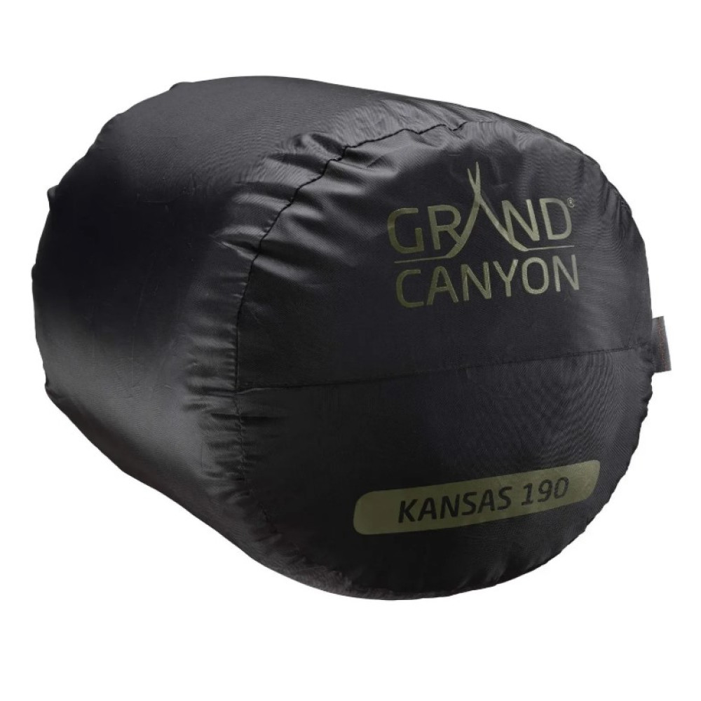 Спальный мешок Grand Canyon Kansas 190 0°C Capulet Olive Left (340019) (DAS302055)