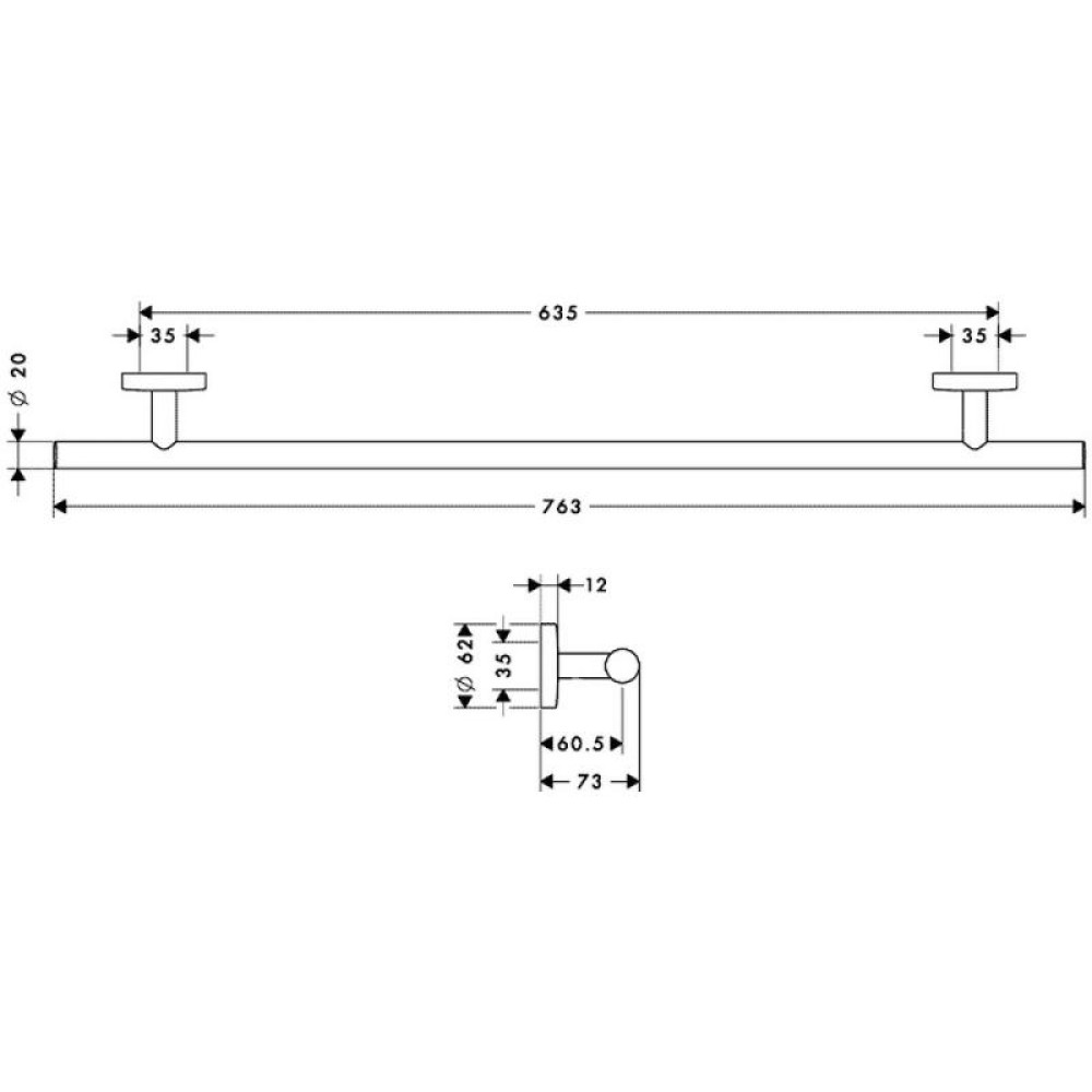Рушникотримувач Hansgrohe Logis 40516000