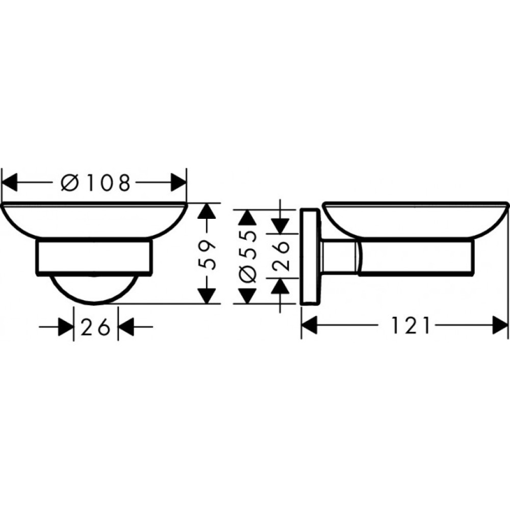 Мильниця Hansgrohe Logis Universal (41715000)