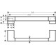 Поручень для ванної прямий Hansgrohe AddStoris (41744000)