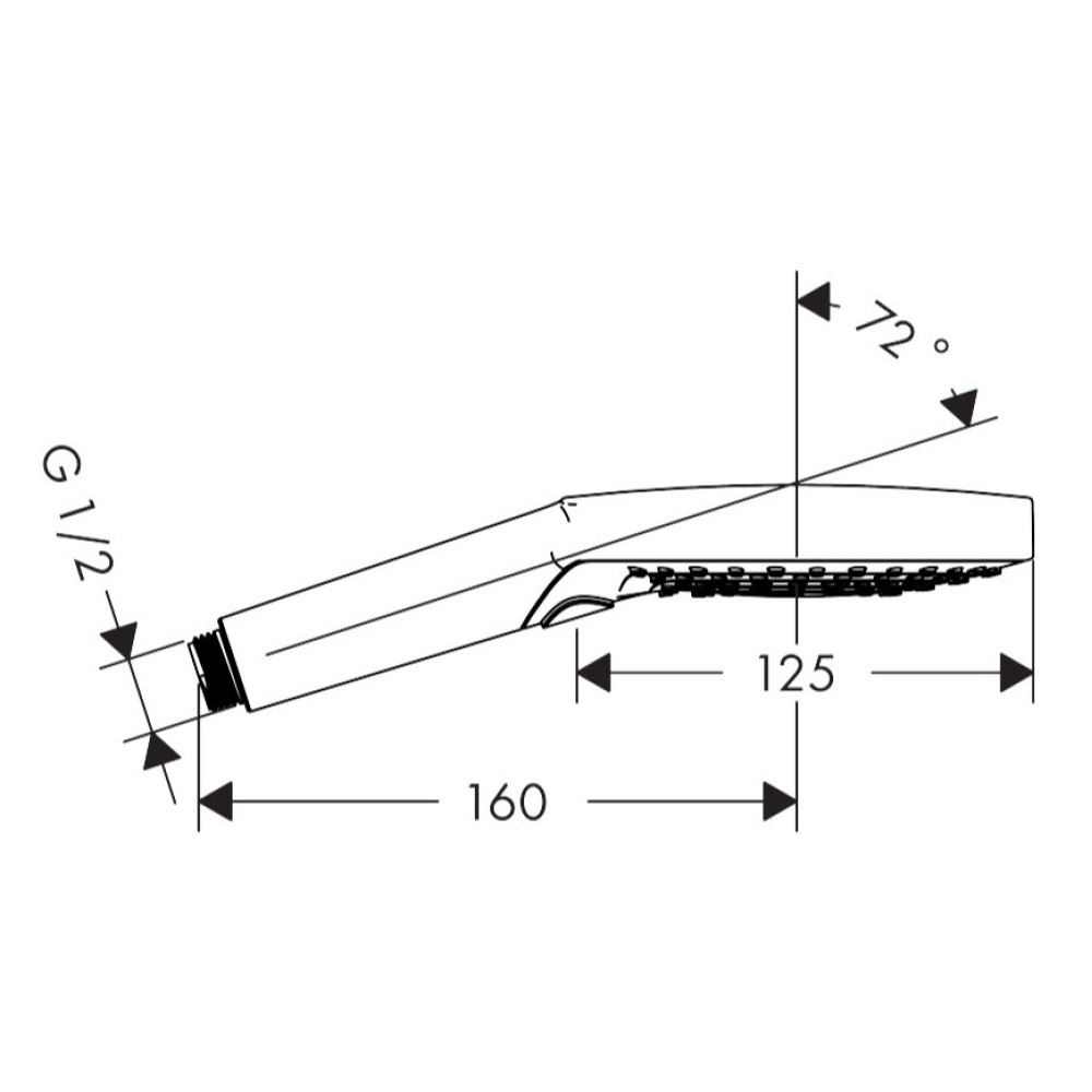 Лійка для ручного душу Hansgrohe Select S 120 3jet P хром (26014000)