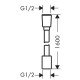 Шланг для ручного душу Hansgrohe Designflex 160 см чорний (28260670)