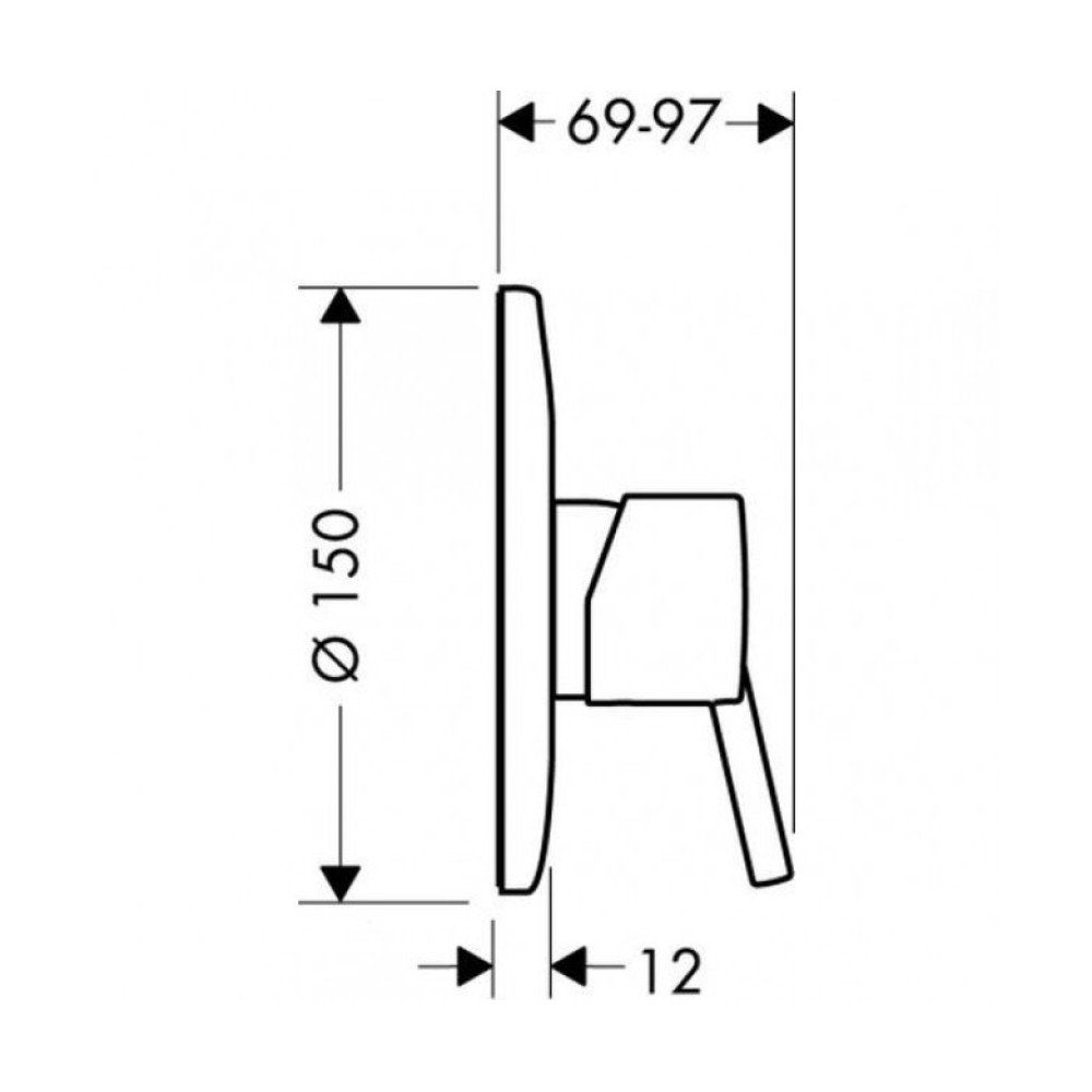 Змішувач для душа Hansgrohe Metris (31686000)