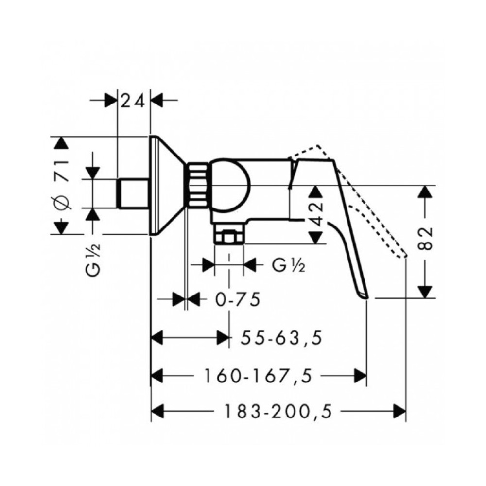 Змішувач для душа Hansgrohe Focus E2 (31960000)