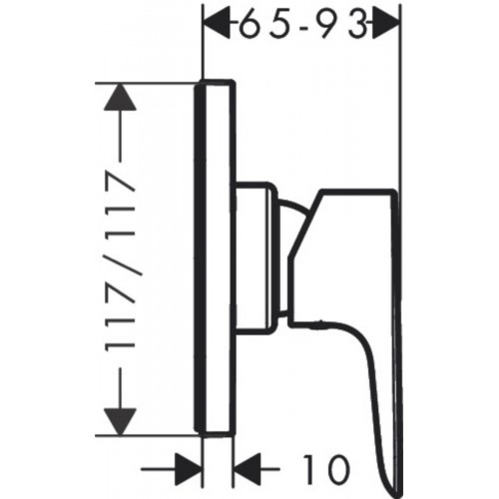 Змішувач для душа Hansgrohe Talis E (71764000)