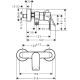 Змішувач для душа Hansgrohe Rebris E (72650670)