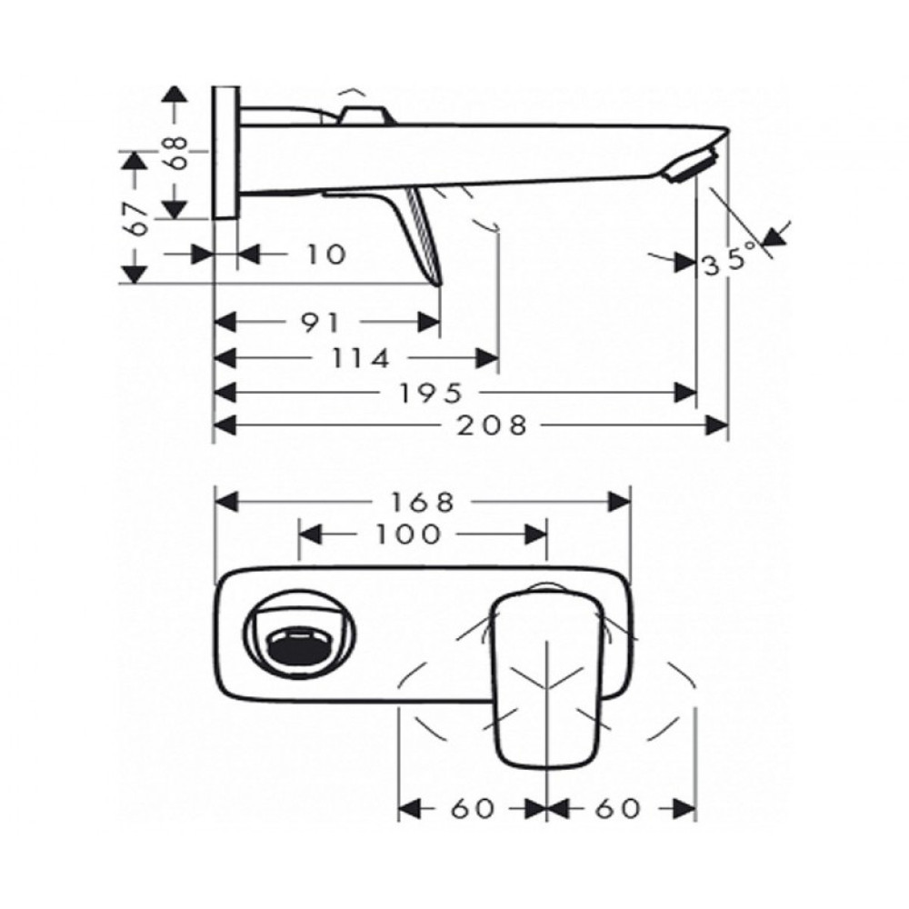 Змішувач для раковини Hansgrohe Logis (71220000)