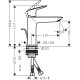 Змішувач для раковини Hansgrohe Logis 110 Fine (71251000)