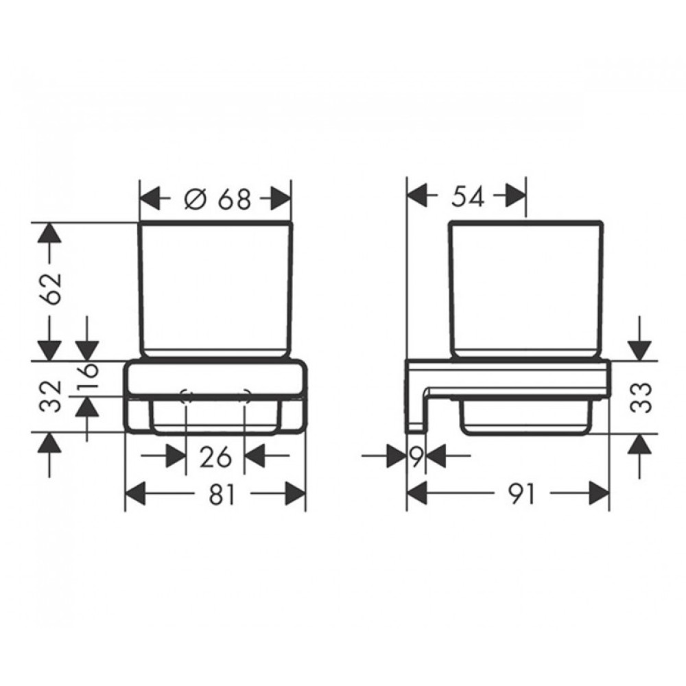 Стакан Hansgrohe AddStoris (41749000)