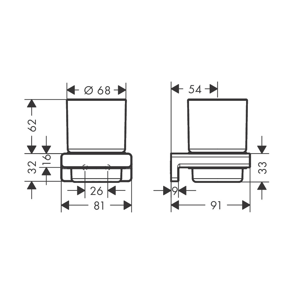 Стакан Hansgrohe AddStoris (41749670)