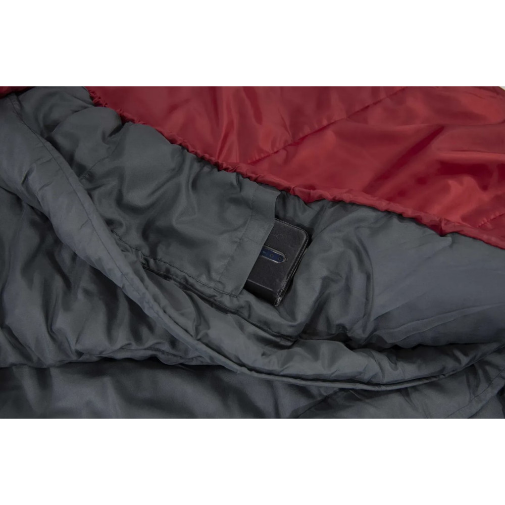 Спальний мішок High Peak TR 300/0°C Dark Red/Grey Right (23061)