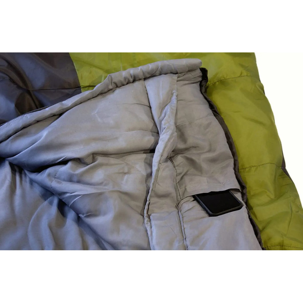 Спальний мішок High Peak TR 300/0°C Dark Grey/Green Left (23019)