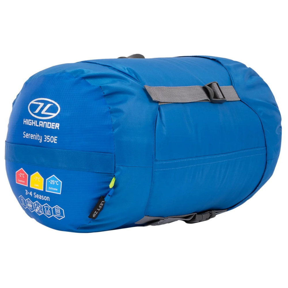 Спальный мешок Highlander Serenity 350 Envelope/-7°C Blue Left (SB238-BL)