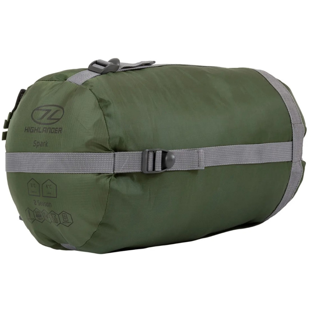 Спальный мешок Highlander Phoenix Spark 150/+4°C Olive Green Left (SB242-OG) 929693