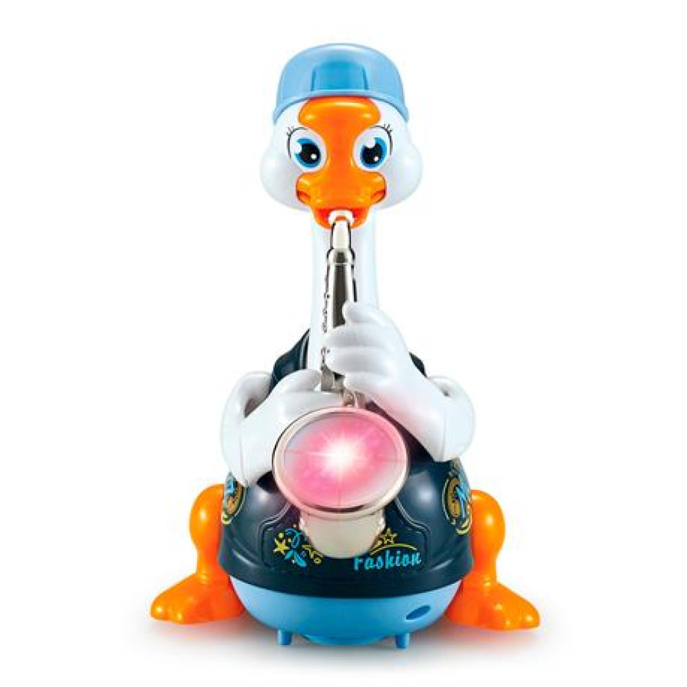 Інтерактивна музична іграшка Hola Toys Гусак-саксофоніст 6111-blue