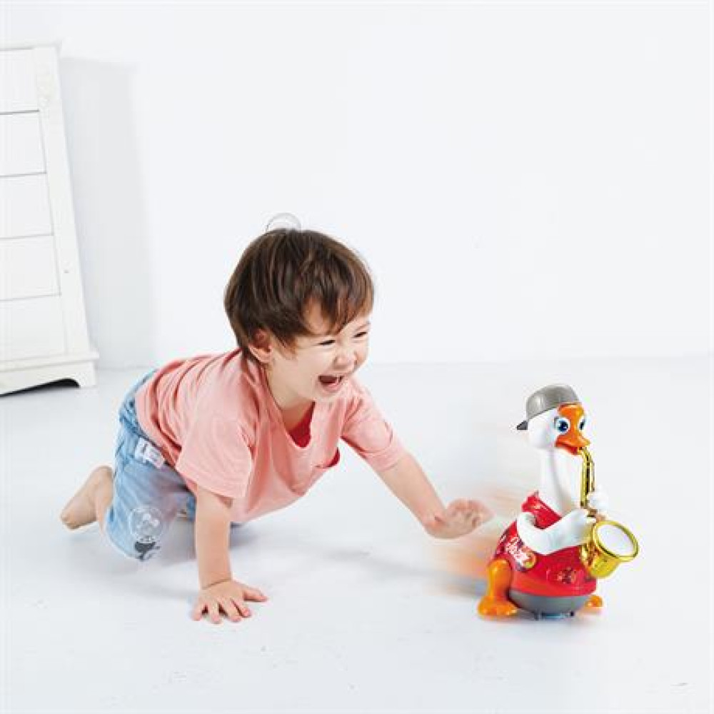 Інтерактивна музична іграшка Hola Toys Гусак-саксофоніст 6111-red